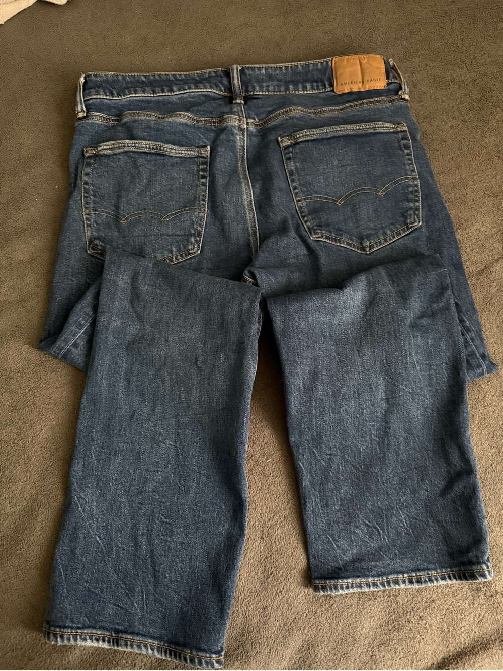 American Eagle Outfitters Men’s Dark Indigo Straight Jeans